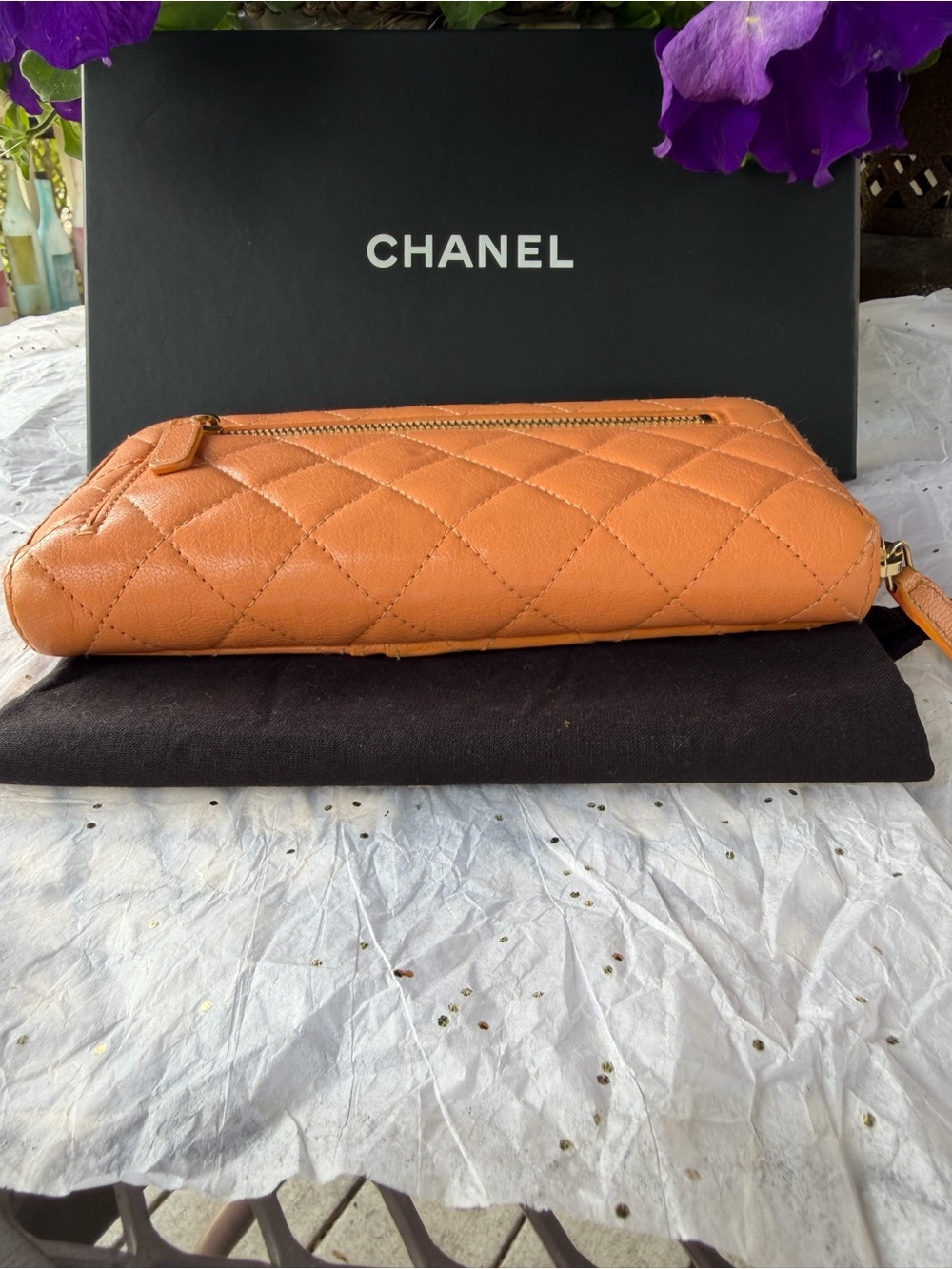 CHANEL Quilted LAMBSKIN TRICOLOR WITH DUSTBAG BOX COA CARD - Picture 4 of 12